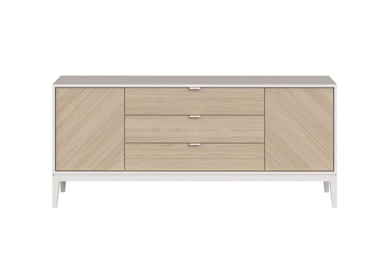 Тумба Ellipsefurniture Fjord 2 двери, 3 ящика (белая) FJ010101210101 фото 2