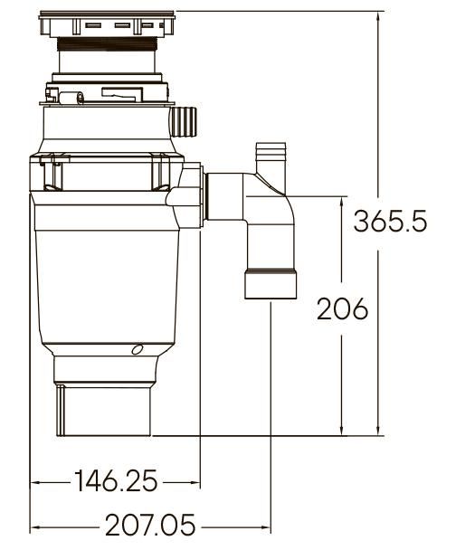 Измельчитель пищевых отходов Paulmark Intenso Standard I-400 фото 9