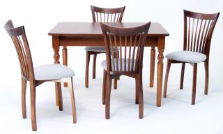 Обеденная группа Верди 120 со стульями Миранда орех/серый F514061W00X4R001440W01