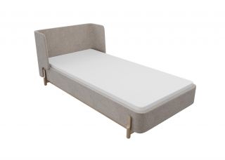 Кровать Ellipsefurniture Basic спальное место 90*200 см (бежевый, рогожка) BS010102010101