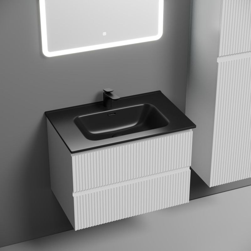 Тумба под раковину подвесная SANCOS SNOB R SNR70W Bianco 69 см R фото 10