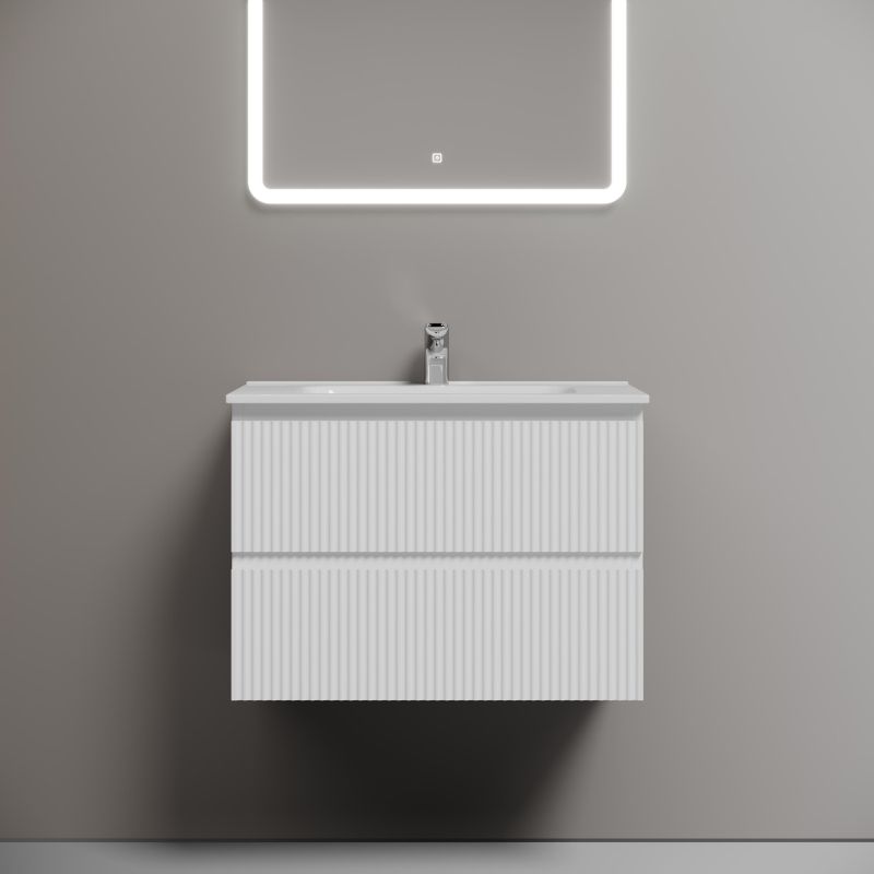 Тумба под раковину подвесная SANCOS SNOB R SNR70W Bianco 69 см R фото 4