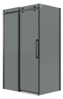 Душевой уголок Grossman Classic 120.K33.04.1510.21.10, 150х100 см, профиль черный матовый, стекло тонированное