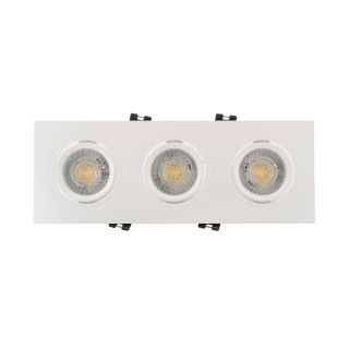 Встраиваемый светильник Denkirs DK3020WW IP 20, 10 Вт, GU5.3, LED, белый, пластик DK3023-WH