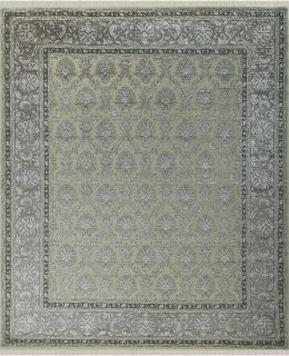 Индийский ковер из шерсти и арт-шёлка Carpet «KING OF AGRA» RO131-CRE-BEI(REIN-1) 73 x 139 см