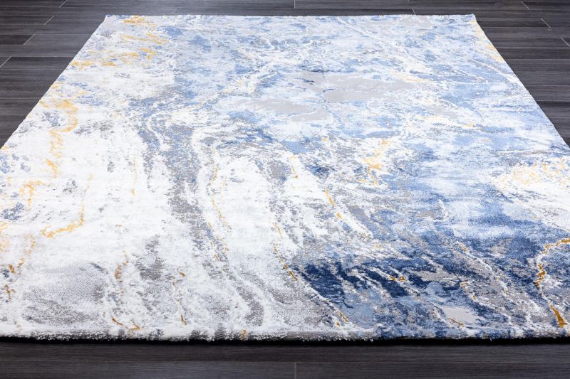 Турецкий ковер из полипропилена и полиэстера Carpet «LIZI» LZ0955A-BLU 200 x 290 см фото 2