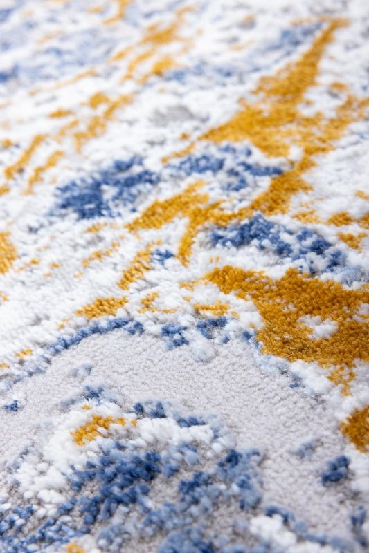 Турецкий ковер из полипропилена и полиэстера Carpet «LIZI» LZ0955A-BLU 200 x 290 см фото 5
