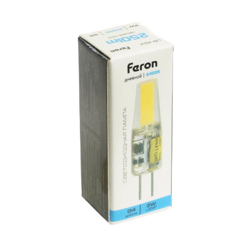 Лампа светодиодная Feron LB-424 G4 3W 12V 6400K 51172 фото 4