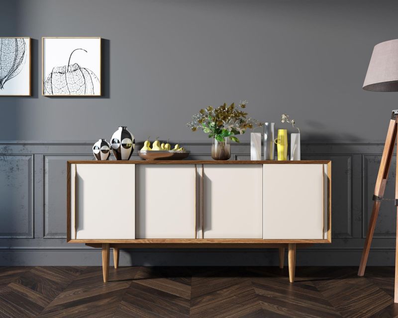 Комод Этажерка "Bruni white" коричневый BD-3090908 фото 6