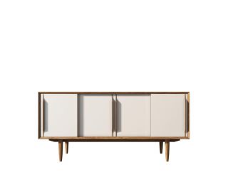 Комод Этажерка "Bruni white" коричневый BD-3090908
