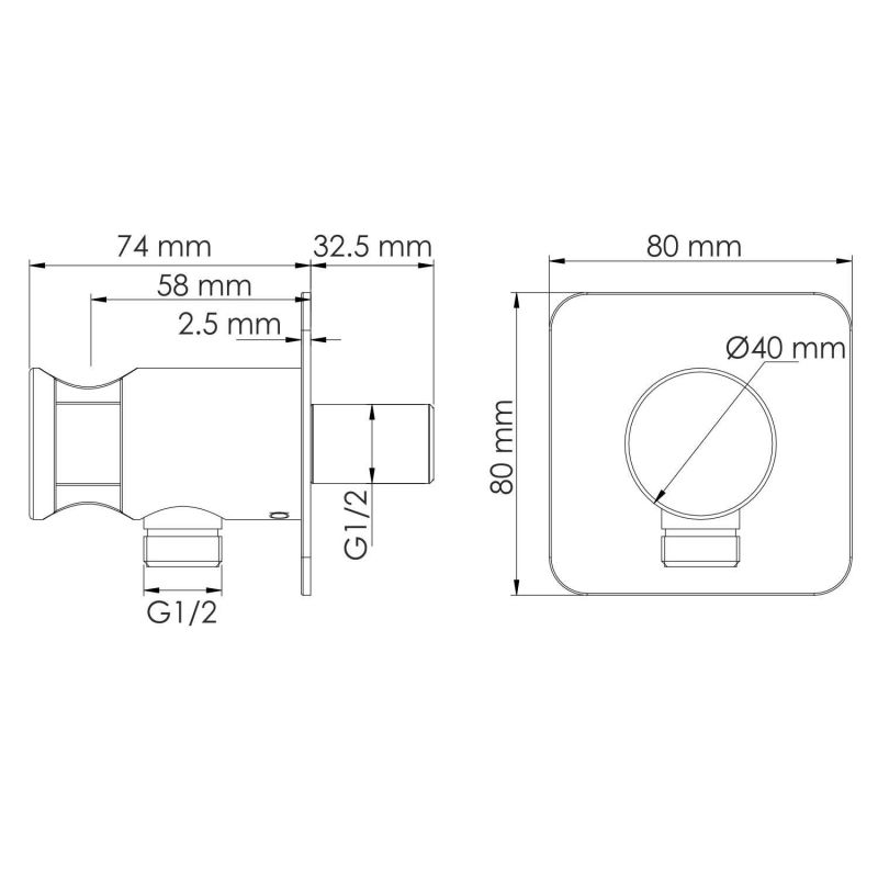 Встраиваемая душевая система WasserKRAFT Dinkel A5848.090.118.271.010.137 Thermo хром фото 6