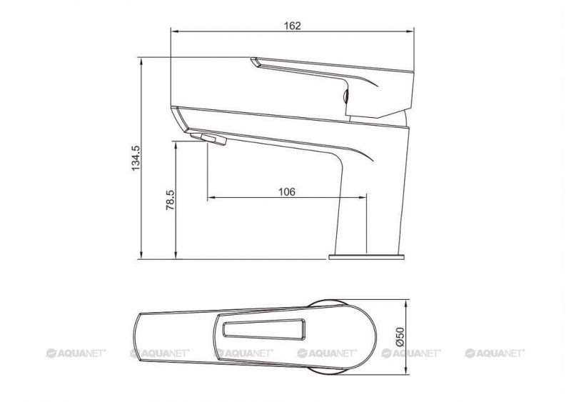 Смеситель для раковины Aquanet Logic AF320-10С 00216763 фото 2