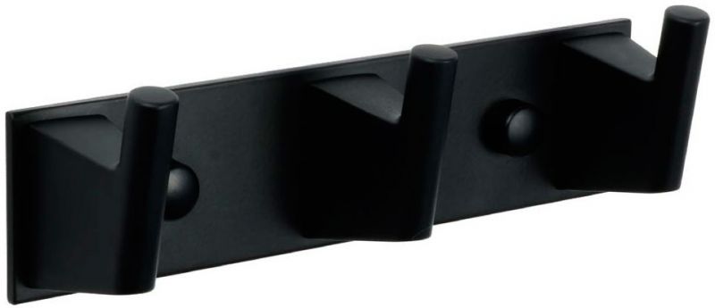 Планка 3 крючка Fixsen Trend FX-97805-3 черный фото 1