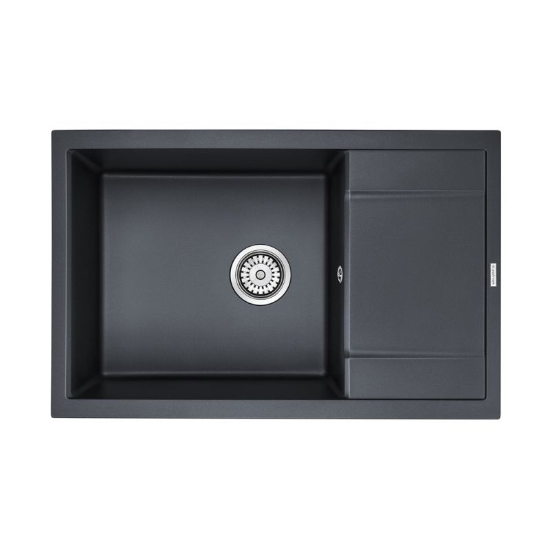Мойка кварцевая Paulmark Verlass PM317850-BLM черный металлик фото 1