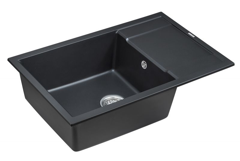 Мойка кварцевая Paulmark Verlass PM317850-BLM черный металлик фото 2