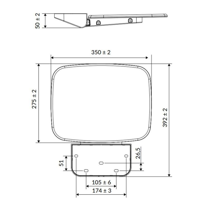 Душевое сиденье Excellent DOAC.1501WH