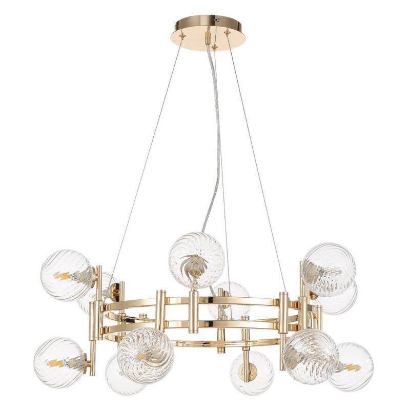 Люстра Crystal Lux LUXURY SP12 GOLD