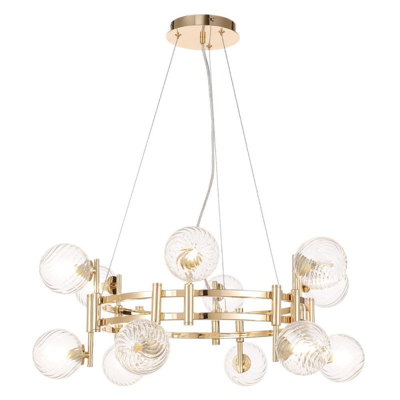 Люстра Crystal Lux LUXURY SP12 GOLD