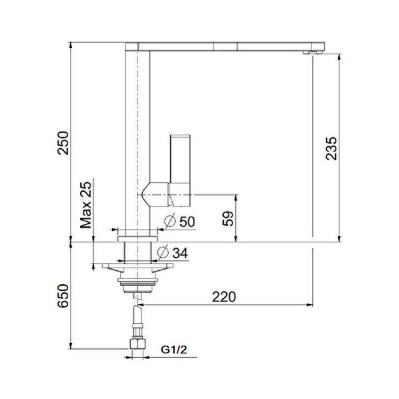 Смеситель для кухни Webert Essential EN920302441, черный/сталь фото 3