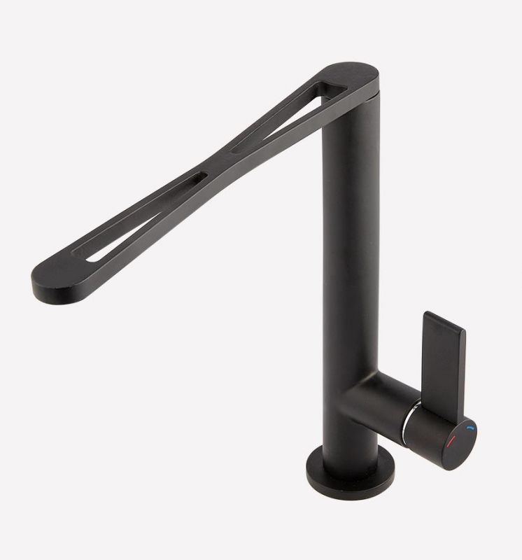 Смеситель для кухни Webert Essential EN920302441, черный/сталь фото 5