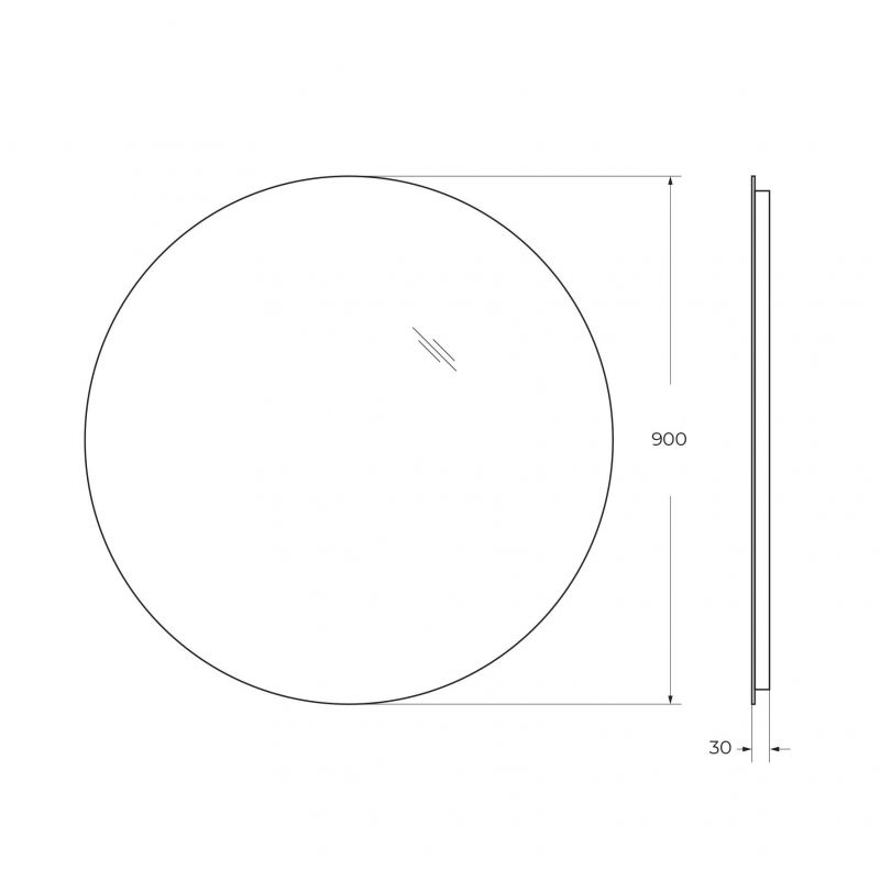 Зеркало BelBagno SPC-INT-900-LED