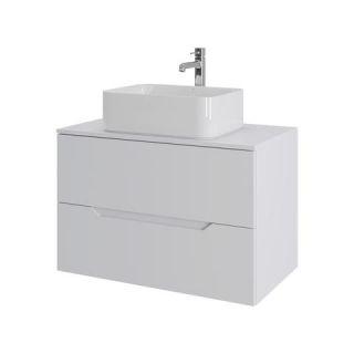 Подвесная тумба с раковиной Orange Line Li-80TuwMDF+B02-460W, 80 см
