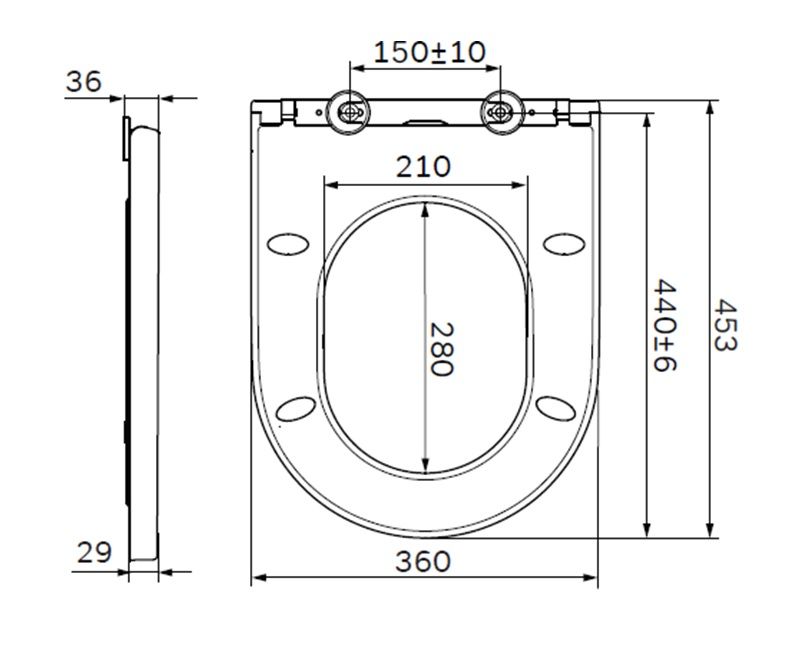 Крышка-сиденье для унитаза AM.PM Spirit 2.0 C707858WH