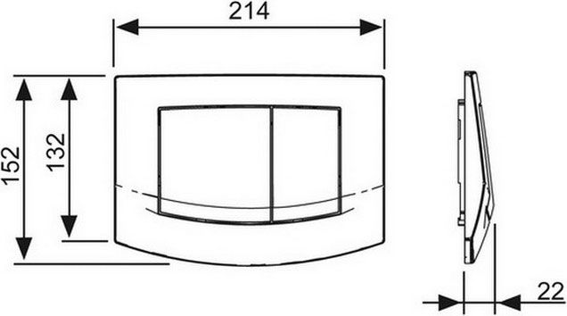 Кнопка смыва TECE Ambia 9240225 хром матовый фото 3