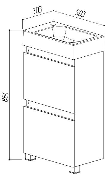 Тумба Belux Темпо BD-1014933