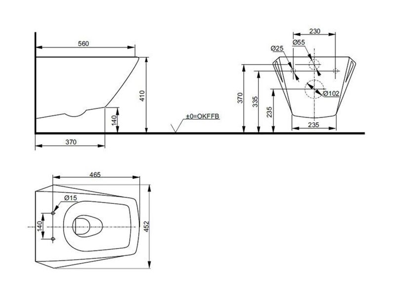 Унитаз подвесной Toto JEWELHEX CW682EXW