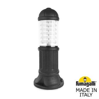 Садовый светильник-столбик Fumagalli SAURO черный D15.553.000.AXF1R.FRA