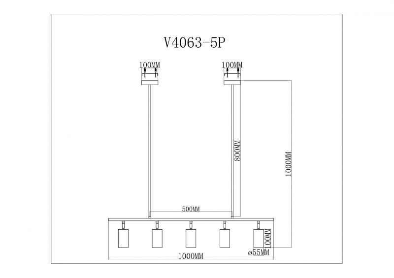 Светильник Moderli V4063-5P фото 3