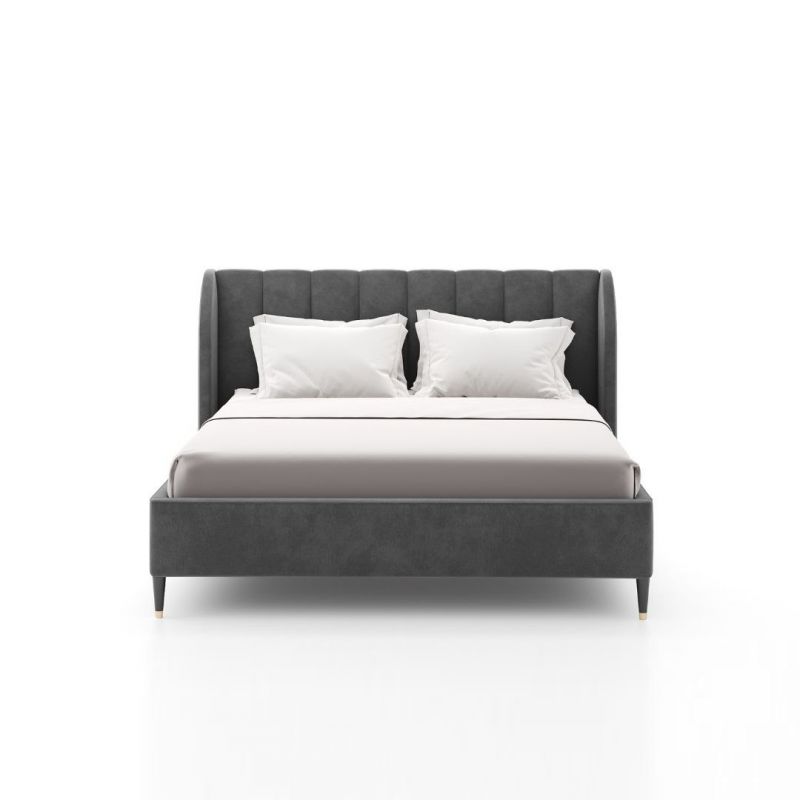 Кровать MISTRESS 160х200 серого цвета BD-2770194