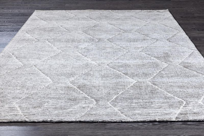 Индийский ковер из полиэстера Carpet «MILTON» SLATE-IVORY 300 x 400 см