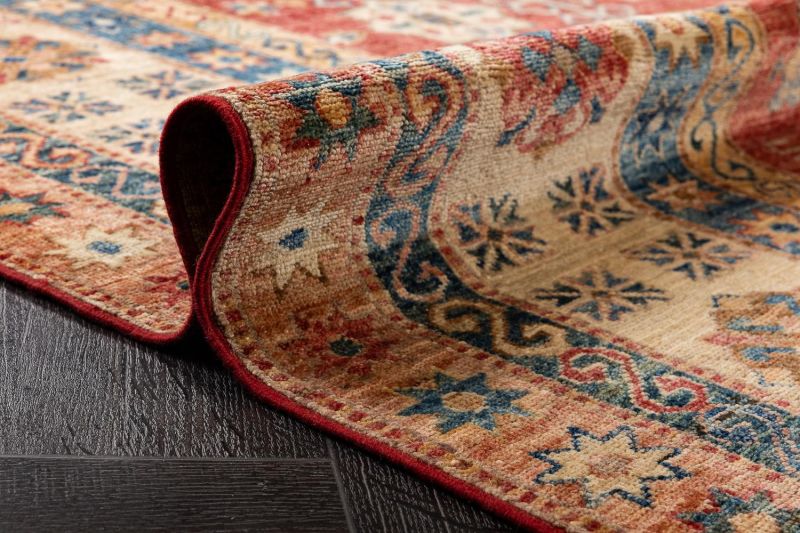 Пакистанский ковер из шерсти Carpet «KAZAK ROYAL» 232580-RED-BGE 271 x 385 см