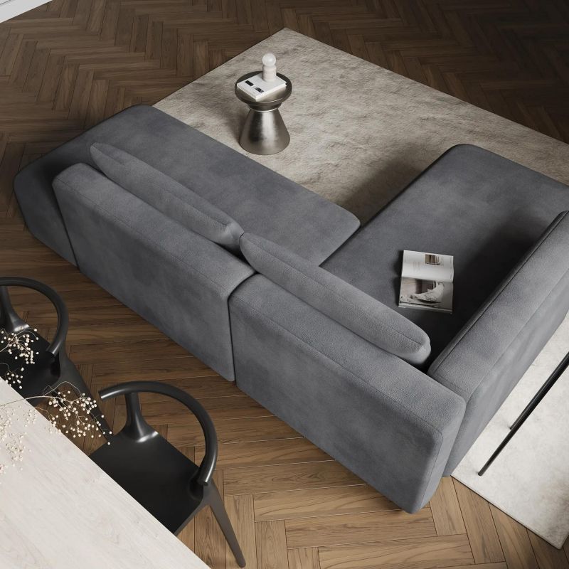 НОВЫЕ ЭМОЦИИ Диван угловой, серый D1 furniture BD-3063832 фото 6