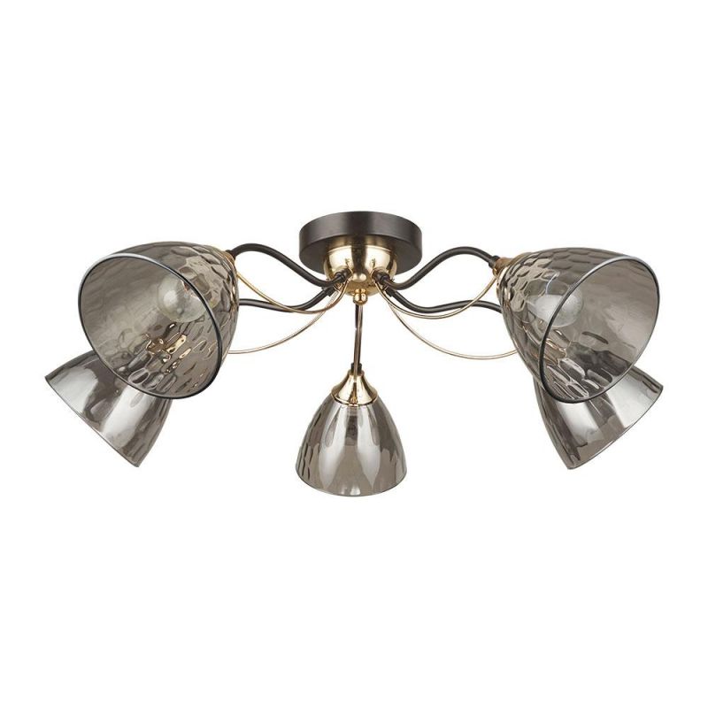 Потолочная люстра Arte Lamp Lily E27 60W A4366PL-5BK фото 1