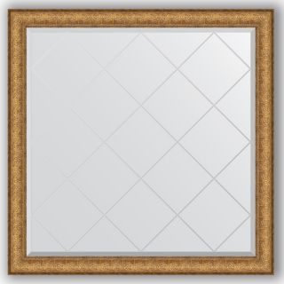 Зеркало с гравировкой в багетной раме 104x104 Evoform EXCLUSIVE-G BY 4438 медный эльдорадо