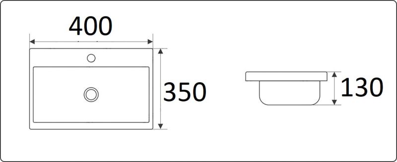 Раковина CeramaLux N 9595-40