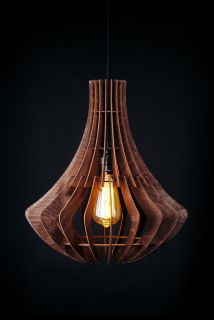 Подвесной деревянный светильник Woodshire Амфора 0840pl