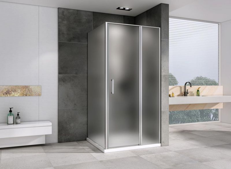Душевой уголок Abber Sonnenstrand AG04100MS-S70M 100x70 см, профиль хром, стекло матовое фото 2