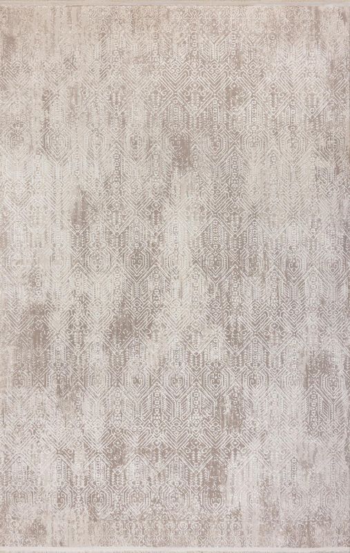 Турецкий ковер из полипропилена и полиэстера Carpet «KARIZMA» 02204F-WHT-CRE 80 x 150 см фото 1