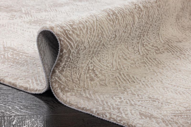 Турецкий ковер из полипропилена и полиэстера Carpet «KARIZMA» 02204F-WHT-CRE 80 x 150 см фото 7