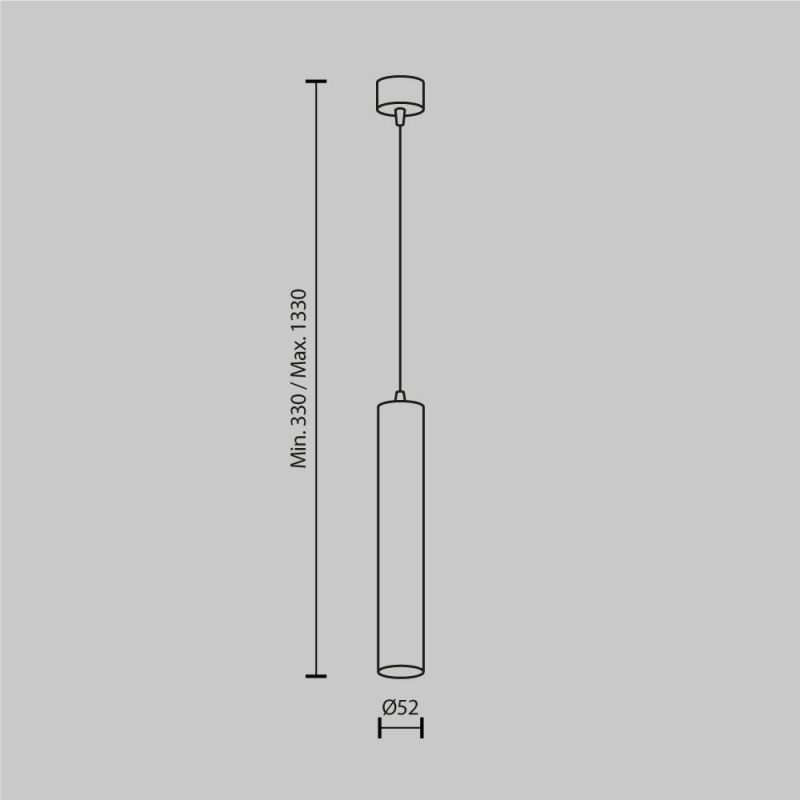 Подвесной светильник Maytoni Focus LED P072PL-L12W4K-BS