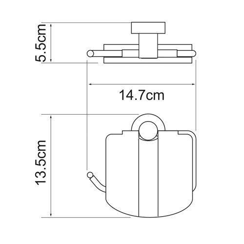 Держатель туалетной бумаги WasserKRAFT Donau K-9425