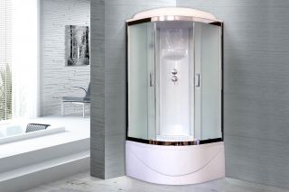 Душевая кабина Royal Bath ВК 100x100x217, RB100BK6-WC-CH 100x100