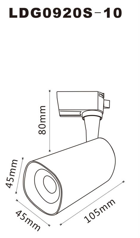 Трековый светильник Arte Lamp BARUT A4561PL-1BK