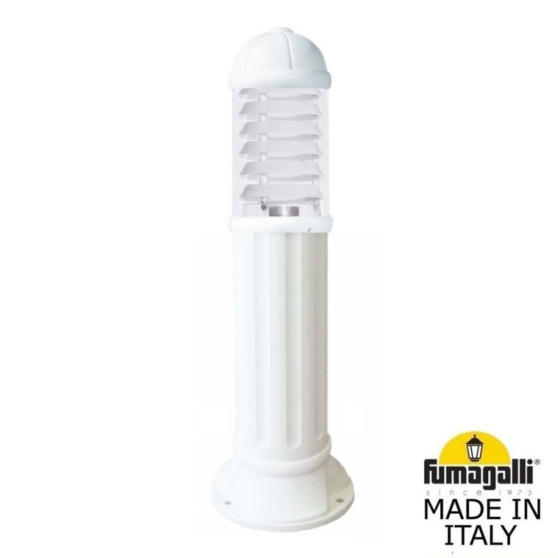 Садовый светильник-столбик Fumagalli SAURO белый D15.554.000.WXF1R.FRA