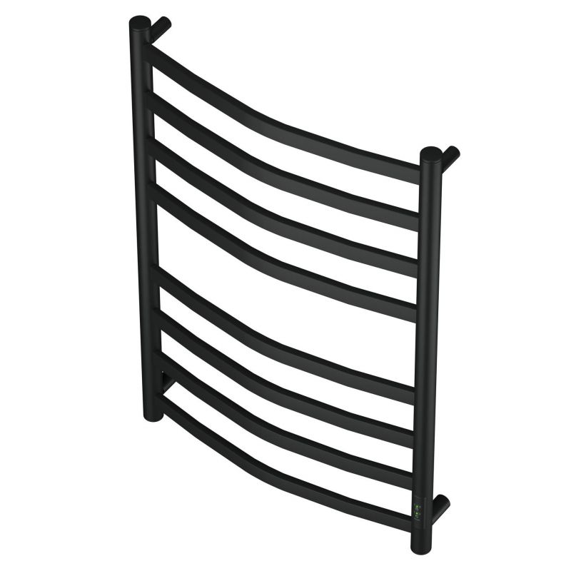 Полотенцесушитель электрический Point Антея PN17858B П8 500x800, диммер справа, черный фото 3