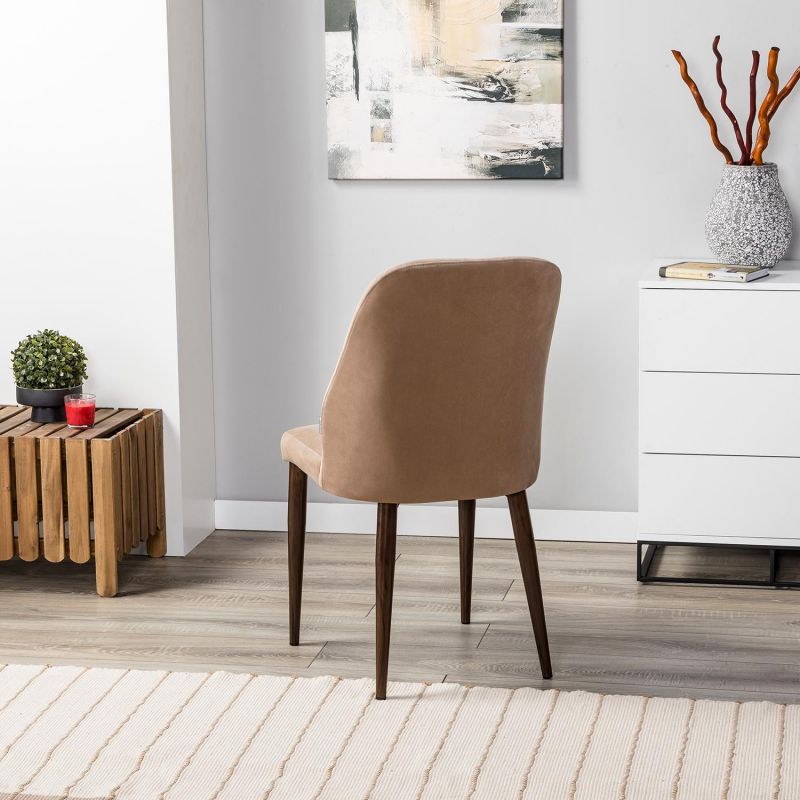 Стул R-Home Alen Diag бежевый 410127142h_Diag бежевый_т.орех фото 12